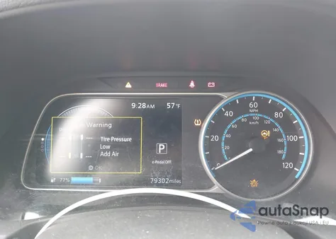 2019 Nissan Leaf S z USA, uszkodzony, nr VIN 1N4AZ1CPXKC308342